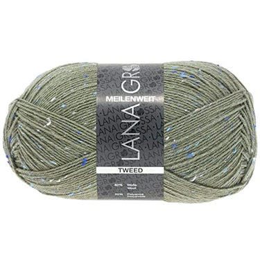 LANA GROSSA Meilenweit 100 | Classic sock, plain and printed, machine washable | Hand-knitting yarn made of 80% virgin wool and 20% polyamide | 100g wool for knitting and crocheting | 420m yarn on sale